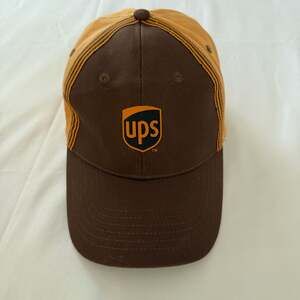 UPS Two-Tone Brown and Gold Embroidered Logo Baseball Cap